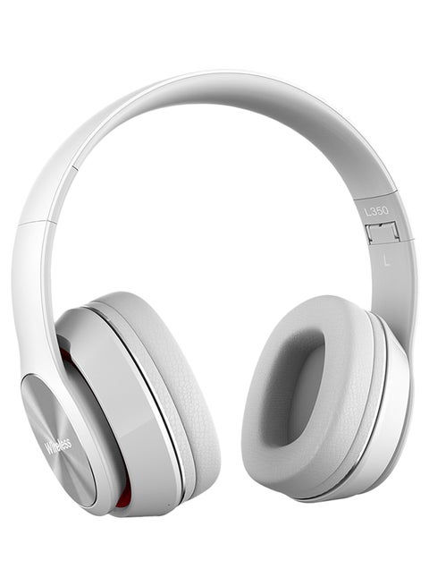 L350 Wireless Bluetooth Over-Ear Headphone White