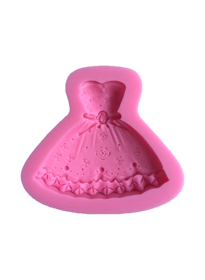 Wedding Dress Fondant DIY Cake Mould Pink  - Image 1