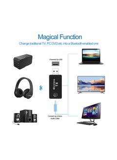 Generic Bluetooth Wireless Stereo Music Transmitter V270 Black  - Image 2