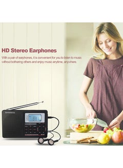 Retekess Pocket Stereo Digital Tuning Radio Receiver With Earphone V410 Black  - Image 2