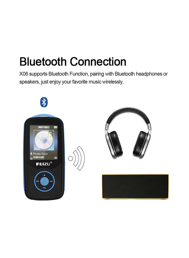 RUIZU FM Radio MP3 Player V303 Blue/Black  - Image 3