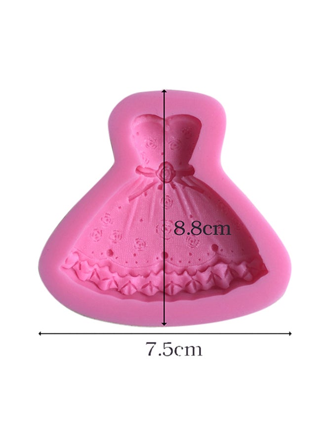 Wedding Dress Fondant DIY Cake Mould Pink  - Image 4