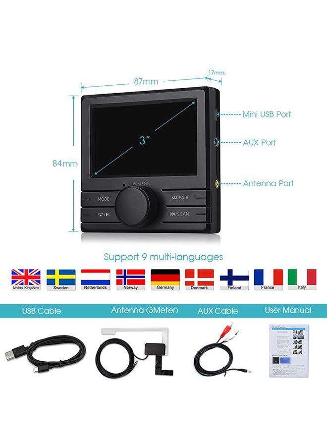 Digital Radio Antenna Tuner FM Transmission V403 Black  - Image 3