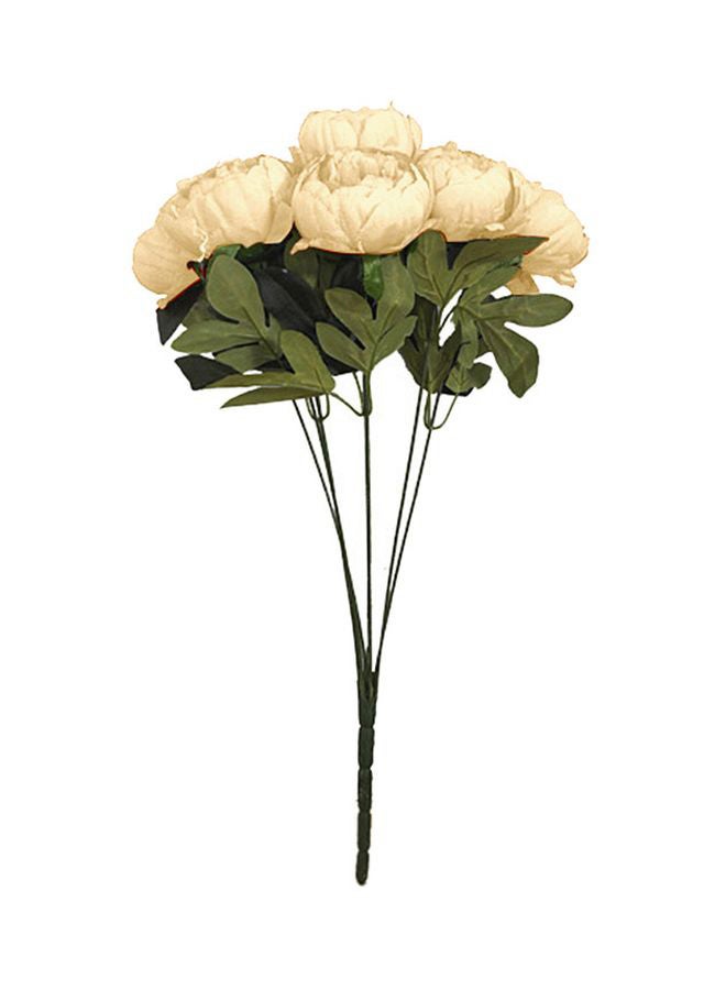 Generic Artificial Peony Flower Champagne 0.105kg  - Image 1