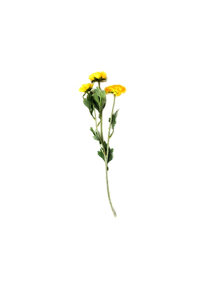 Generic Artificial Lotus Nordic Flower Light Yellow 50cm  - Image 1