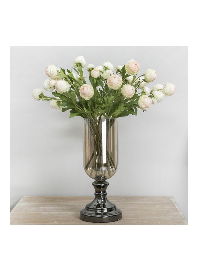 Generic Artificial Dew Lotus Flowers Champagne Green  - Image 3