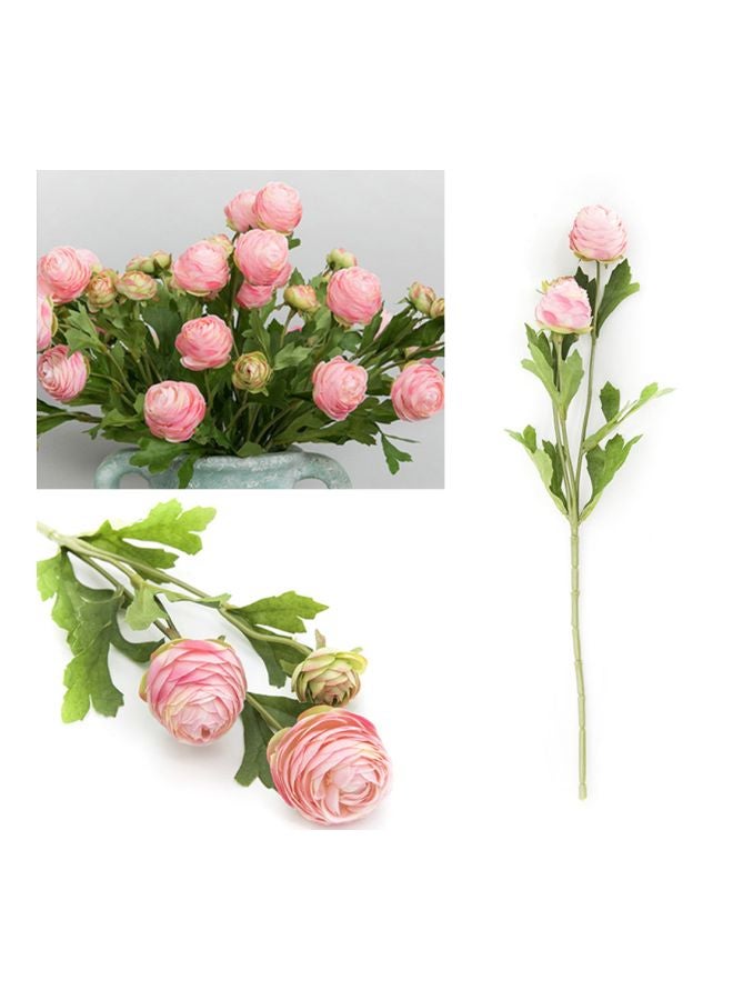 Generic Artificial Dew Lotus Flowers Pink/Green  - Image 2