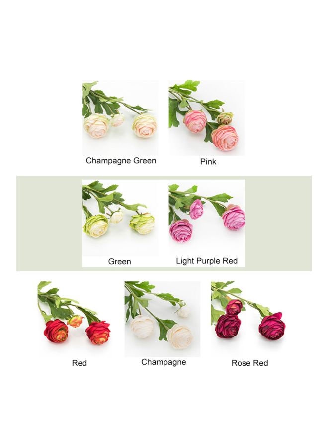 Generic Artificial Dew Lotus Flowers Champagne  - Image 2