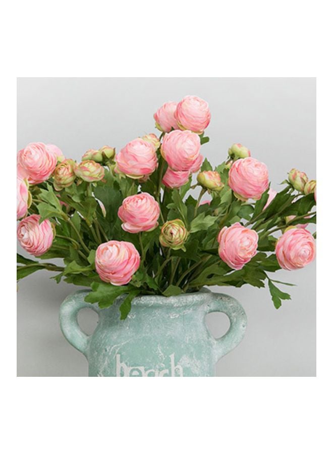Generic Artificial Dew Lotus Flowers Pink/Green  - Image 3