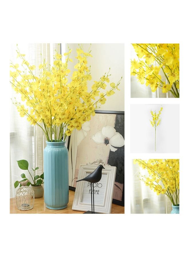 Decorative Orchid Artificial Flower Yellow/Green