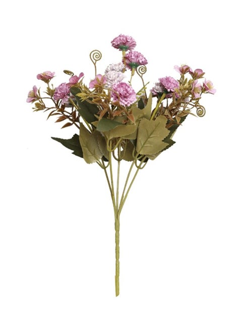 Decorative Carnation Artificial Flower Purple/Green