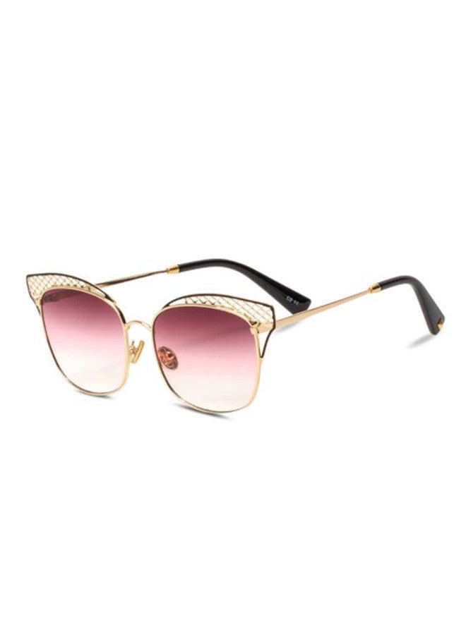 PARTAGAS - Fashion Metal Hollow Cateye Sunglasses - Image 1