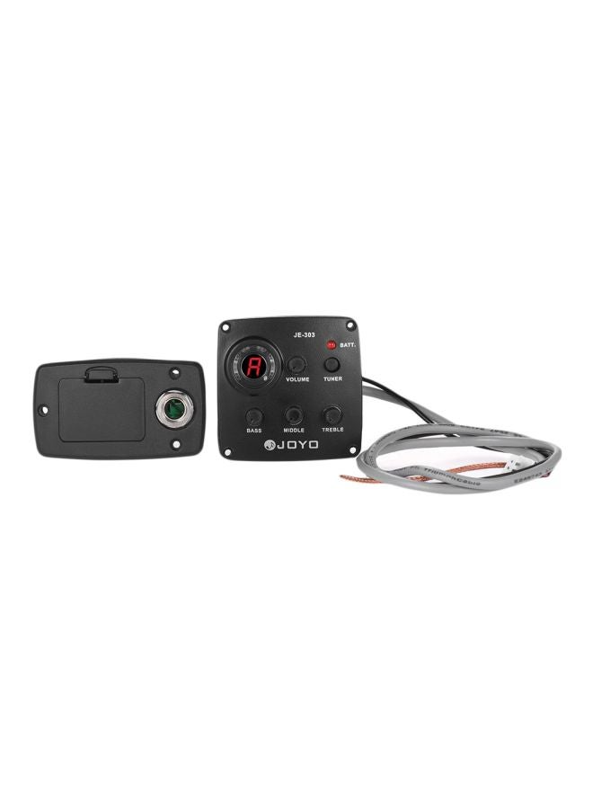 جويو - موالف ومعادل الصوت ثلاثي النطاق للجيتار الصوتي JE-303 مع شاشة LCD - Image 1
