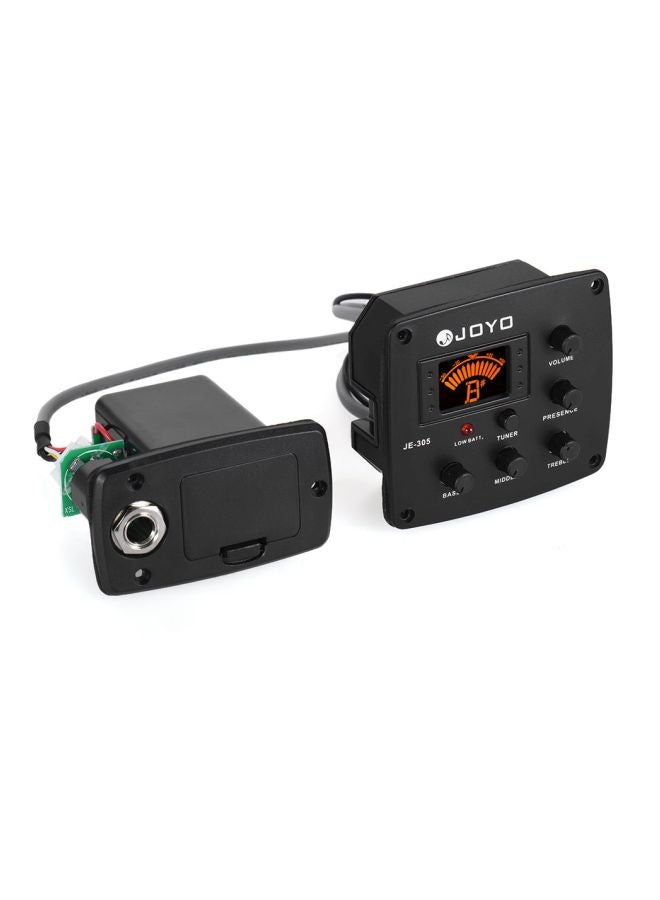 جويو - موالف ومعادل الصوت رباعي النطاق للجيتار الصوتي JE-305 مع شاشة LCD - Image 1