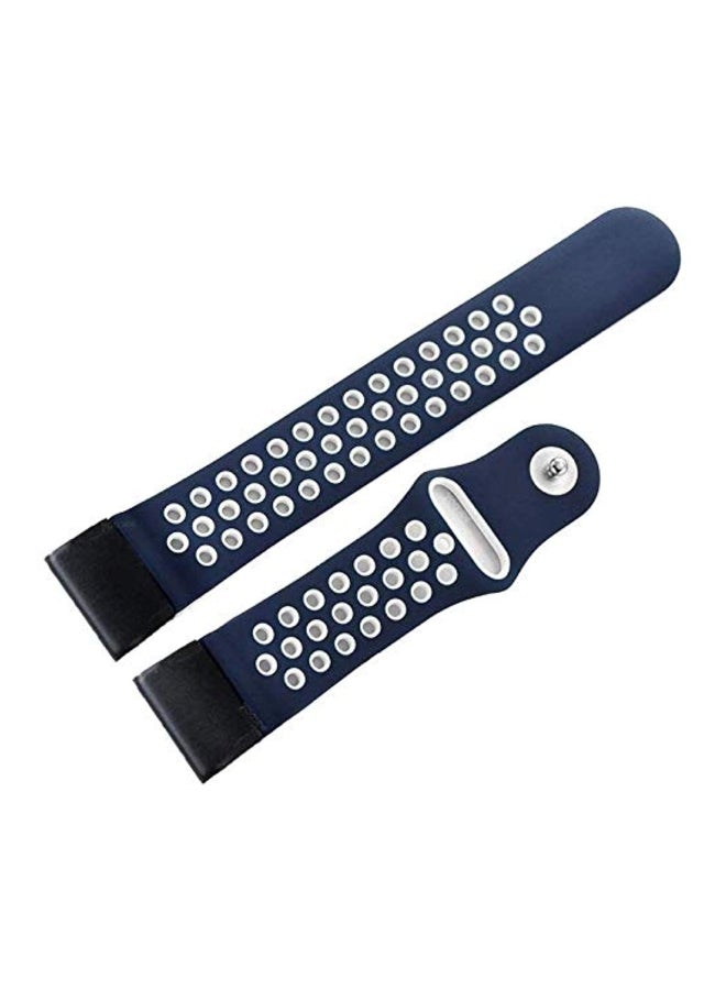 Generic - Silicone Replacement Band For Garmin Fenix 5X Blue/White - Image 1