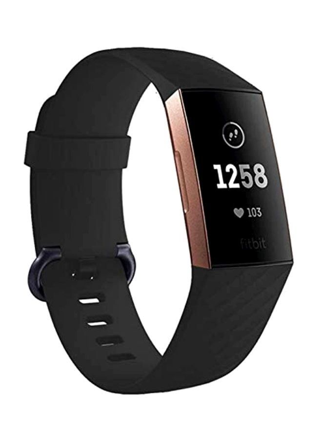 Replacement Band For Fitbit Charge 3 Fitness Tracker Black  - Image 2