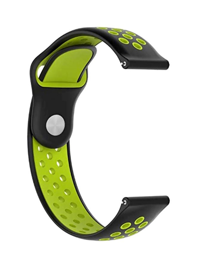 Generic - Replacement Strap Band For Samsung Gear S2 Classic SM-R732, SM-R735 Black/Green - Image 1