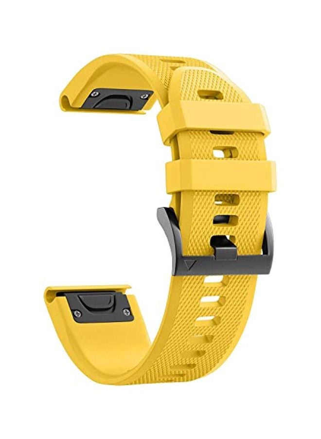 Premium Smart Watch Strap For Garmin Fenix 5X Plus/Fenix 5X Plus Sapphire Yellow