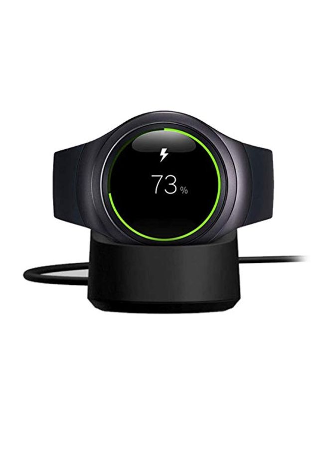 USB Charging Clip Cable Cradle Dock For Samsung Gear S2 SM-R720/SM-R730 Black  - Image 2