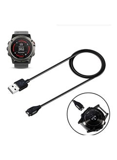 Regentech 2-In-1 Charger And Data Sync Cable For Garmin Fenix 5X Black  - Image 2