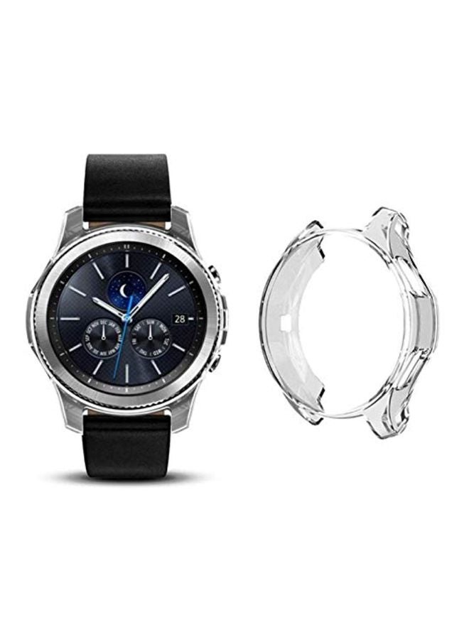 Coverking Protective Case Cover For Samsung Galaxy SM-R800 46 mm Transparent White - Image 2