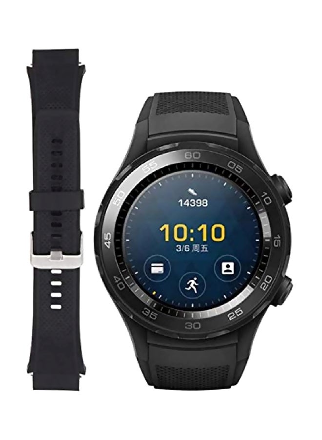 سوار قابل للاستبدال لساعة هواوي ووتش 2 أسود - Image 2