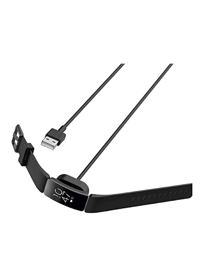 USB Magnetic Charging Cable For Fitbit Inspire HR Tracker Black  - Image 2