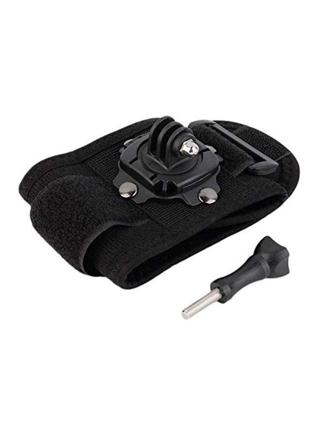 360 Degree Rotating Band Glove Strap For Nikon KeyMission 170 Action Camera Black  - Image 1