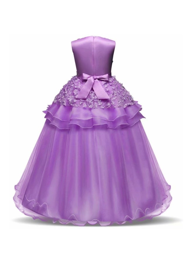 Evening Dress Lace Princess Dress Purple  - Image 2