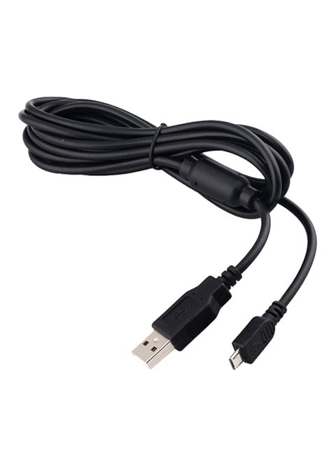 USB Data Charging Cable For Xbox One, PS4 Controllers Black