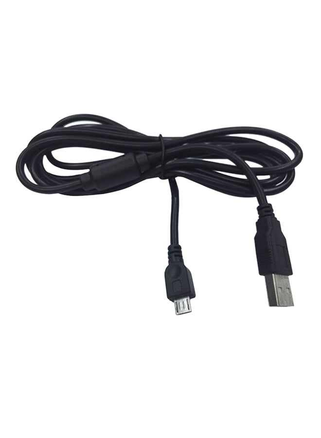 USB Data Charging Cable For Xbox One, PS4 Controllers Black