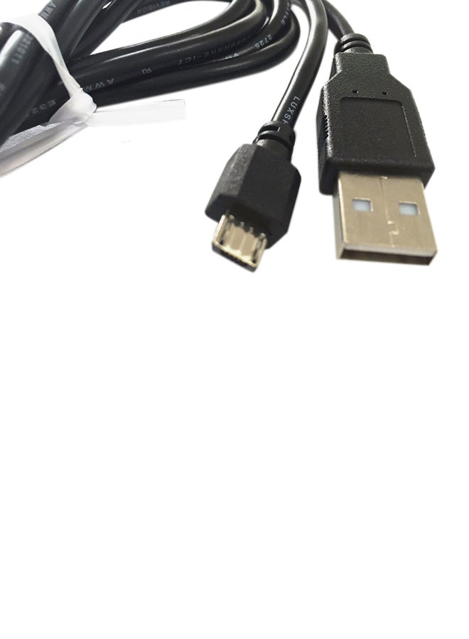 USB Data Charging Cable For Xbox One, PS4 Controllers Black
