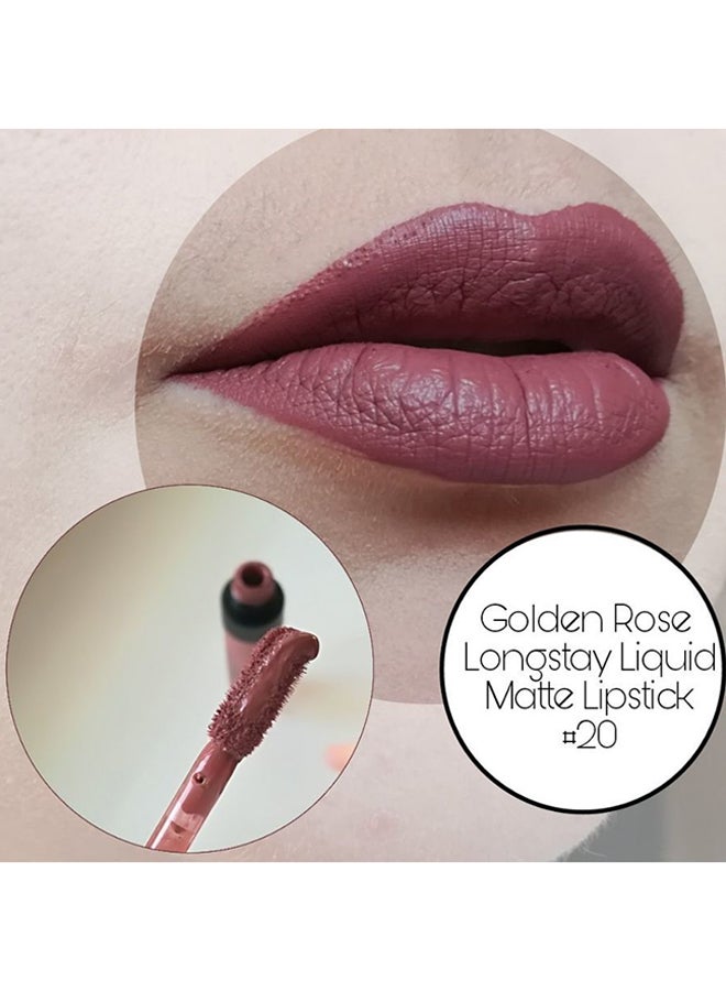 Golden Rose - Longstay Liquid Matte Lipstick 20 - Image 1