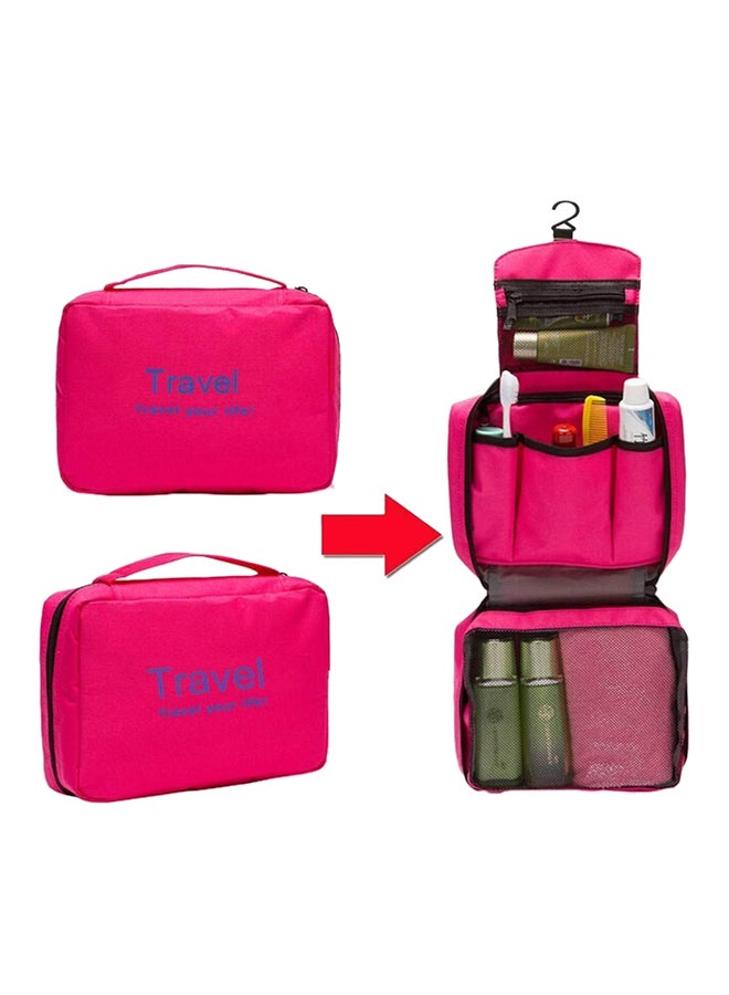 Goldedge Waterproof Toiletry Bag Rose Pink - Image 4