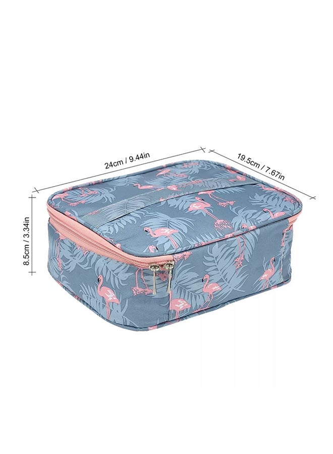 آنسيلف حقيبة مكياج محمولة أزرق/ وردي - Image 4