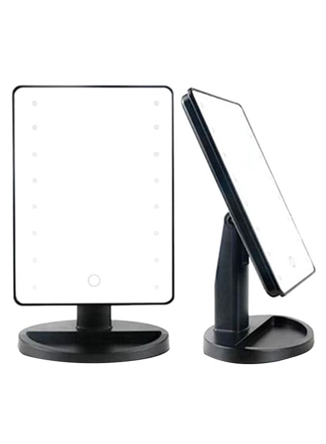 مرآة للماكياجتوضع على سطح درجة مع شاشة LED تعمل باللمس أسود - Image 2