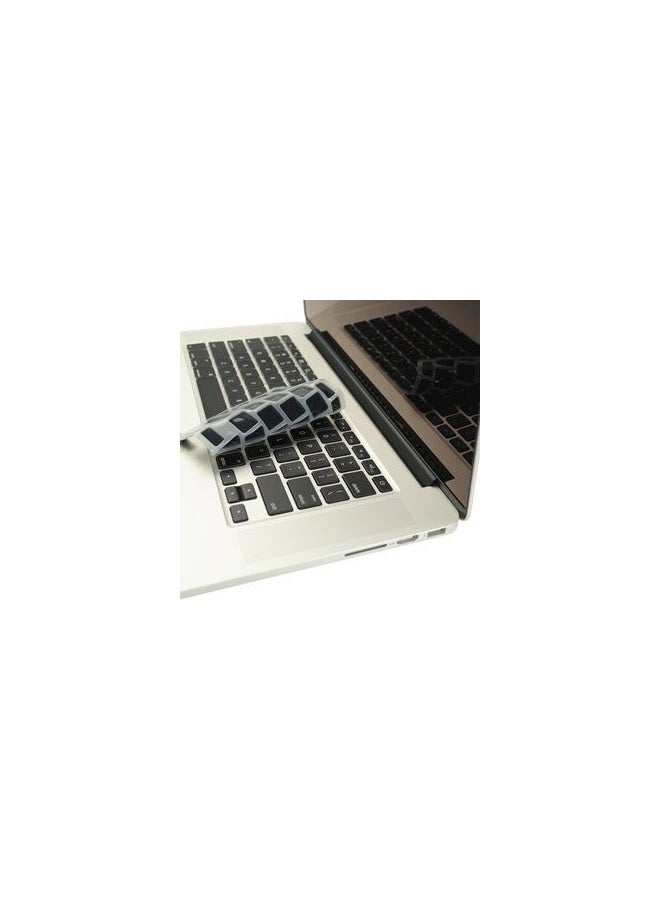 Hard Case With Keyboard Cover For Apple MacBook Pro Retina A1398 15-Inch Black/White/Clear - Image 1