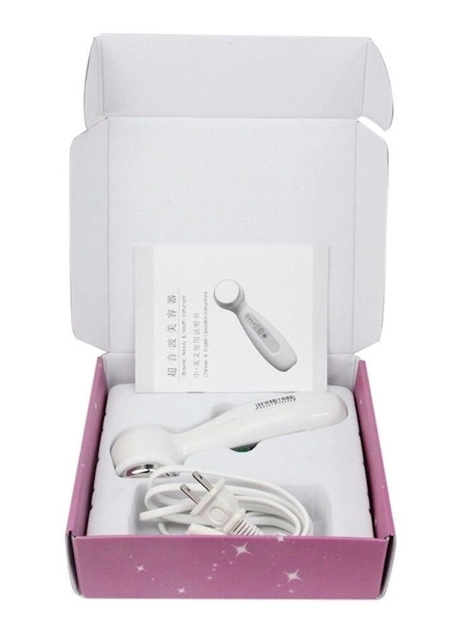 جهاز تدليك بالموجات فوق الصوتية لتجديد البشرة أبيض - Image 3