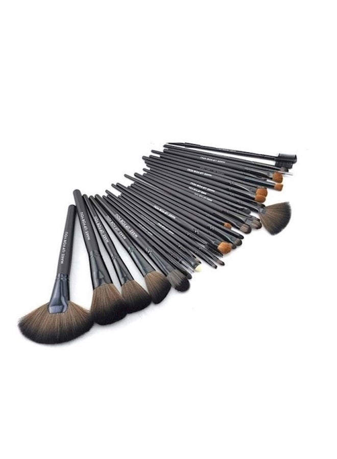 24-Piece Professional Makeup Brush Black - Image 4