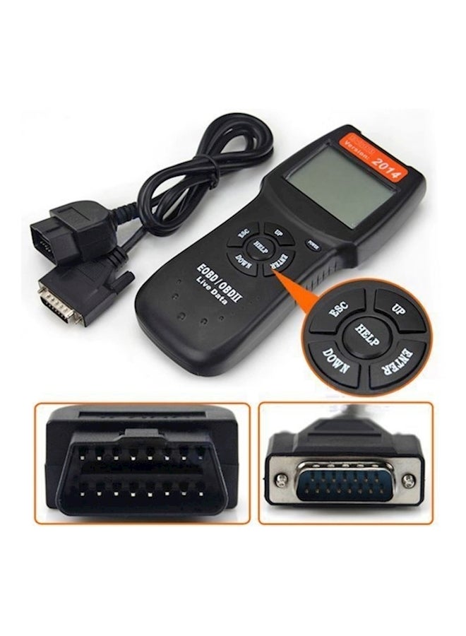 Car Auto Diagnostic Scan Tool For OBD II compliant Cars Black - Image 4