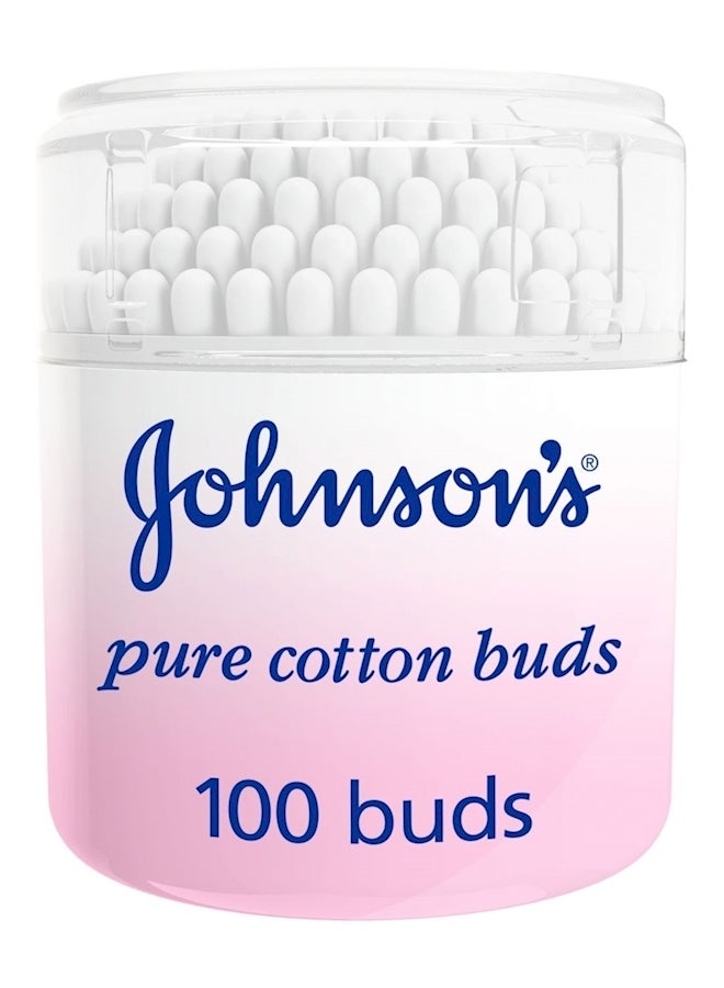 Johnson's 100-Piece Pure Cotton Buds  - Image 1