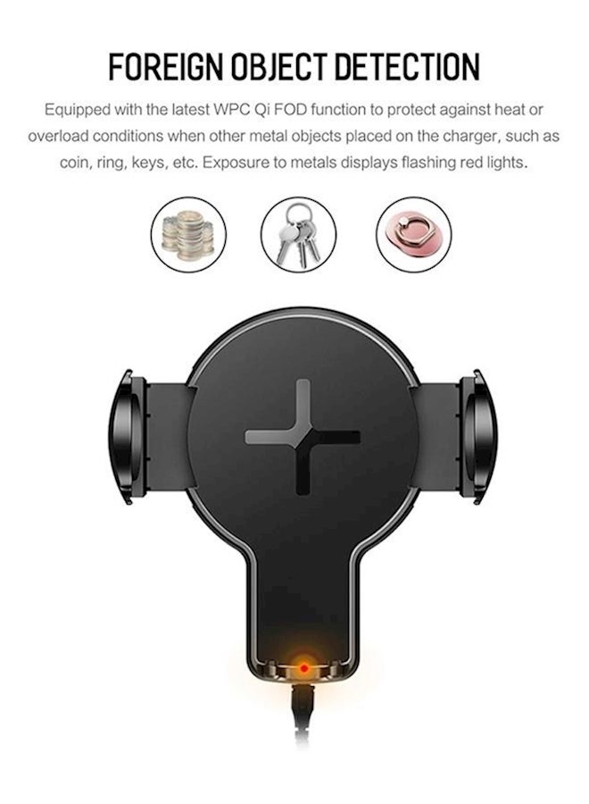Generic - Wireless Mobile Charger For Apple iPhone 8/iPhone 8 Plus/iPhone X Black - Image 1