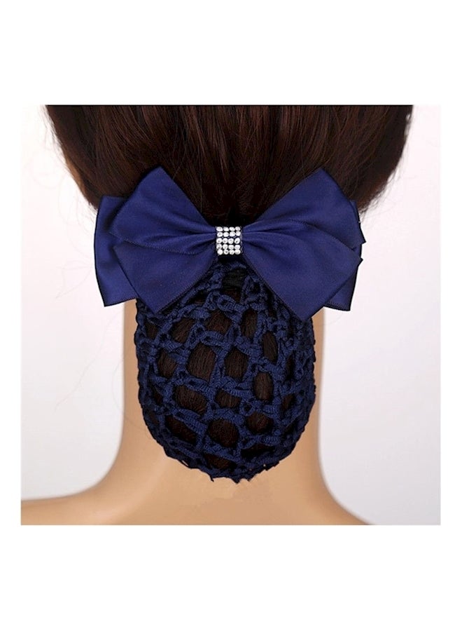 Butterfly Knot Designed Hair Net Blue