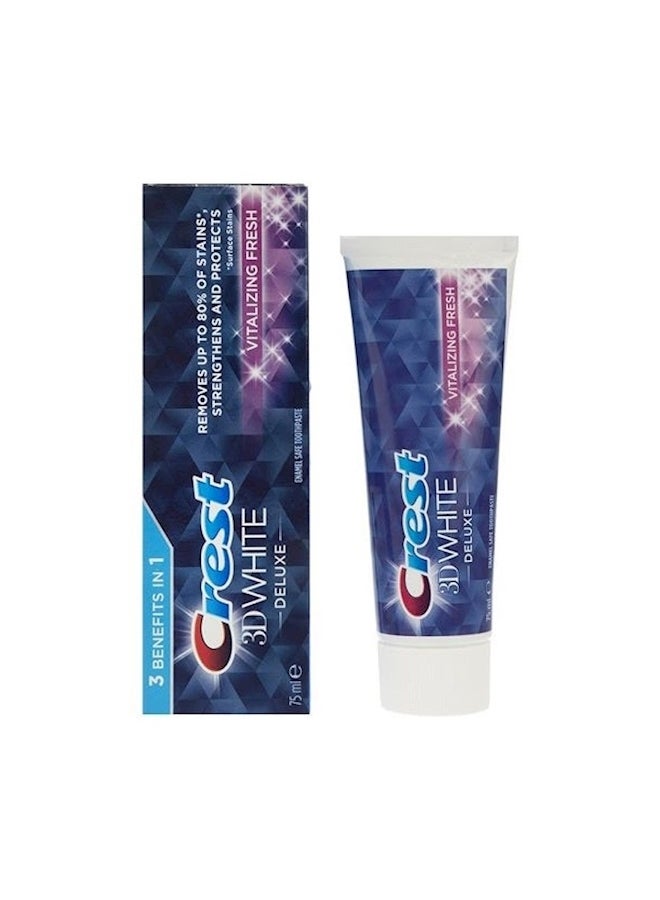Crest 3D Deluxe Toothpaste White 75ml 