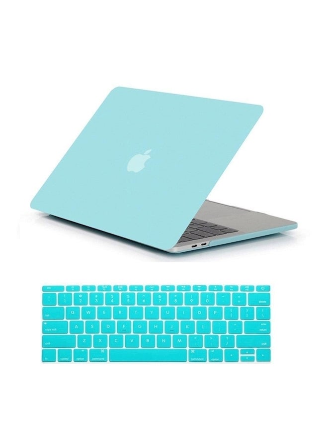 Matte Case And Keyboard Cover For Newest Macbook Pro 13 Inch Blue