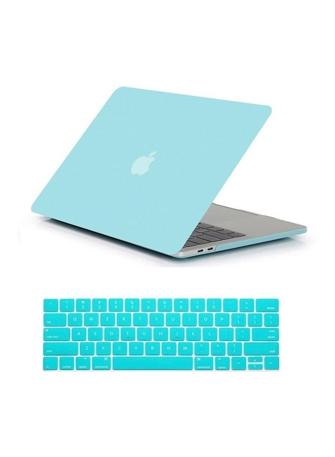 Matte Case And Keyboard Cover For Newest Macbook Pro 13 Inch Blue