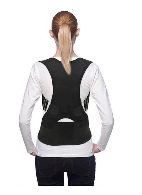 Magnetic Therapy Posture Corrector Belt Black