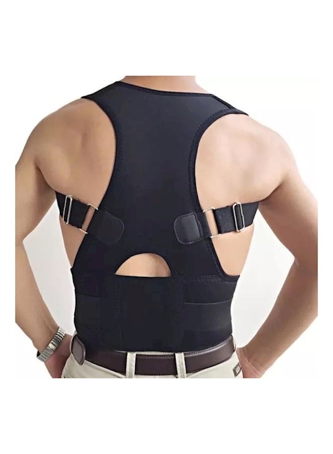 Magnetic Therapy Posture Corrector Belt Black