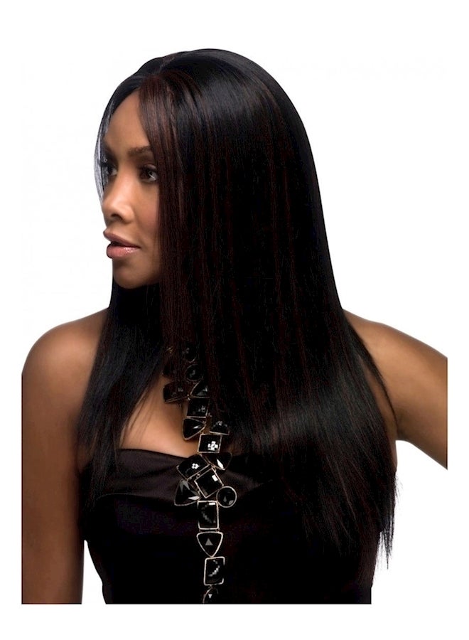 وصلة شعر مستقيمة بتصميم غريب أسود - Image 3