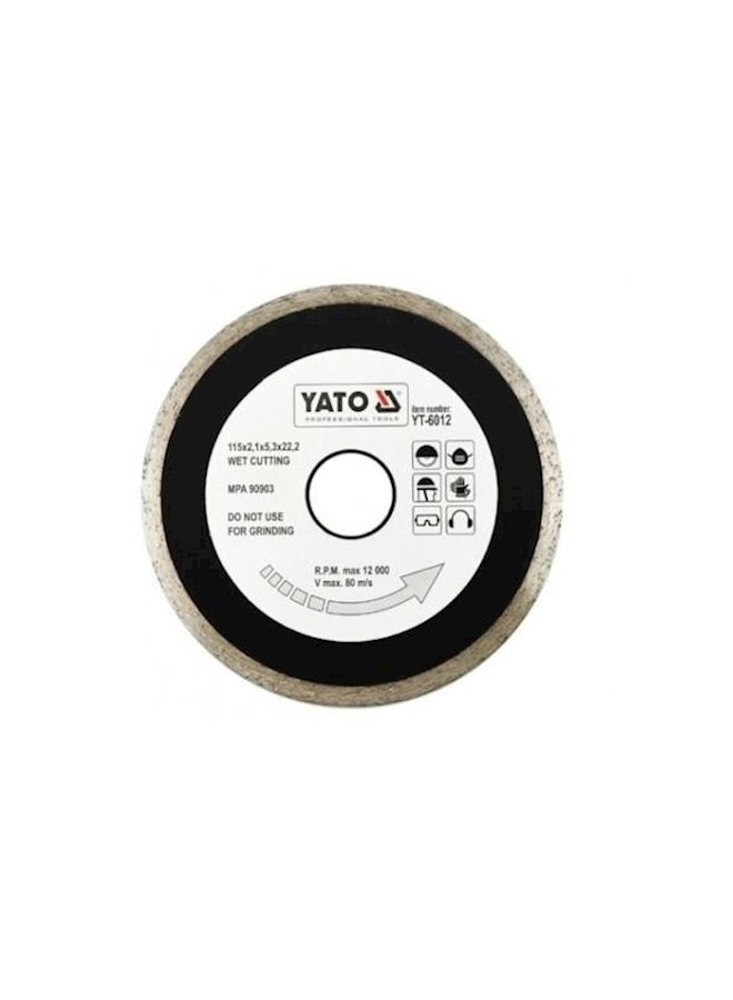 Yato Diamond Rim Blade Cutter Disc Silver/Black